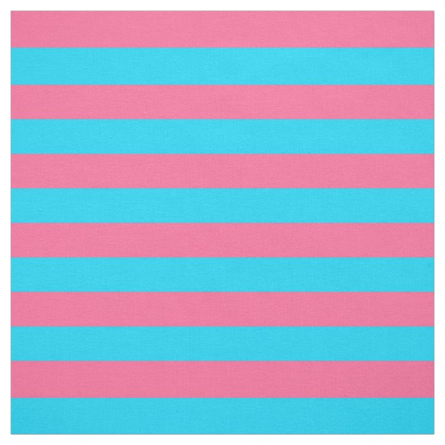 Pink Blue Stripes Pattern  Fabric (Swatch)