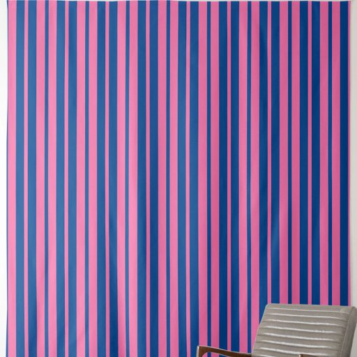 Pink Blue Stylish Stripes Pattern Design  Fabric