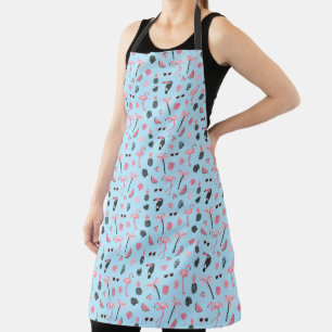 Pink & Blue Summer Tropical Pattern Apron