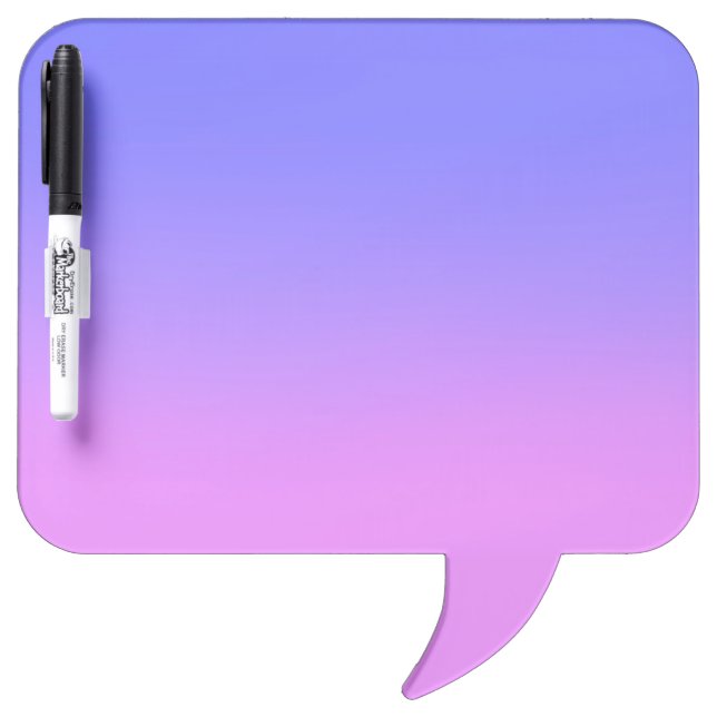 Pink-Blue Sunset Ombre Dry Erase Board (Front)