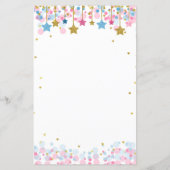 Pink Blue Twinkle Twinkle Wishes for Baby Game (Back)