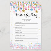 Pink Blue Twinkle Twinkle Wishes for Baby Game (Front/Back)