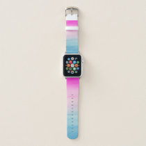 Pink Blue Watercolor Ombre Apple Watch Band