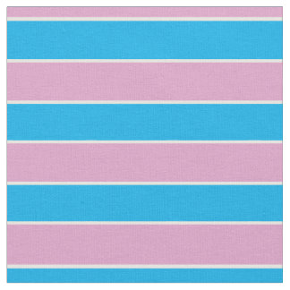 Pink, blue, white stripes fabric