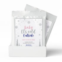Pink Blue Winter Wonderland Baby It's Cold Outside Hot Chocolate Drink Mix