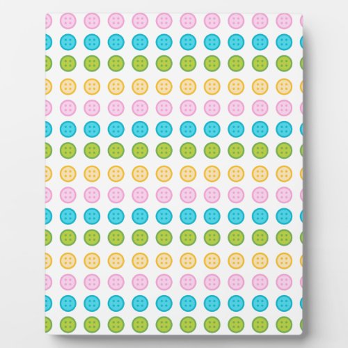 Pink blue yellow button pattern accessories trendy plaque