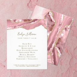 Pink blush agate flyer