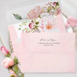 Pink, Blush and Rose Gold Watercolor Wedding  Envelope<br><div class="desc">Showcase your invitations with this beautiful pink, blush, and rose gold watercolor wedding envelope! Surprise your guests as they open the envelope with the delicate watercolor floral detail inside. Flowers in an attractive blend of pink, blush pink, and rose gold details. Some dainty elements in faux rose gold foil print....</div>