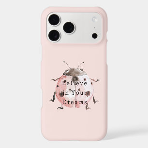 Pink Blush Black Ladybug iPhone 17 Pro Max Case