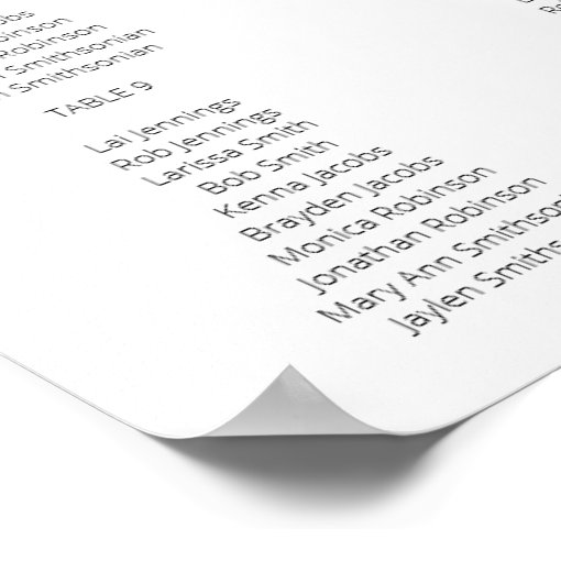 Pink Blush Bloom Floral Wedding Seating Chart 12 Zazzle