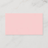 Pink Blush Bridal Shower Gold Registry Insert Card (Back)