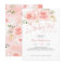 Pink Blush Floral Baby Shower Invitation Girl