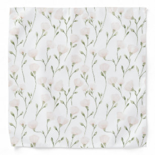 Pink blush floral bandana