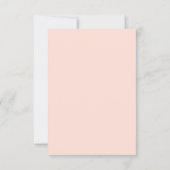 pink blush floral geometric save the date card (Back)