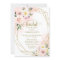 Pink Blush Floral Gold Bridal Shower Tea Party