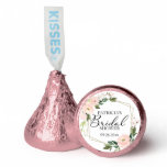 Pink Blush Floral Gold Geometric Bridal Shower Hershey®'s Kisses®