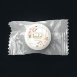 Pink Blush Floral Gold Geometric Bridal Shower Life Saver® Mints<br><div class="desc">Pink Blush Floral Gold Geometric Bridal Shower Candy Favors</div>