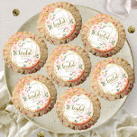 Pink Blush Floral Gold Geometric Bridal Shower Reese's Peanut Butter Cups<br><div class="desc">Pink Blush Floral Gold Geometric Bridal Shower Reese's Cups</div>