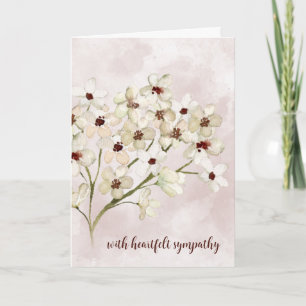 Pink Blush Floral Sympathy Card
