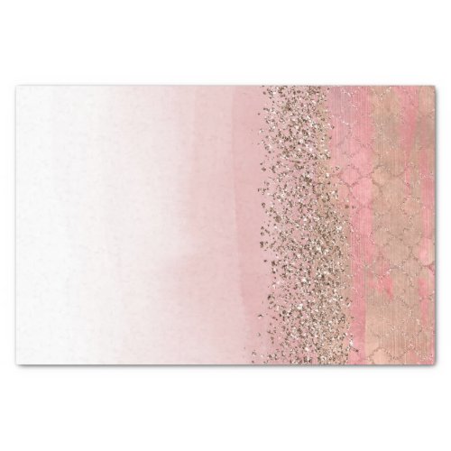 Pink Blush Glitter Moroccan Indian Princess Party Tissue Paper