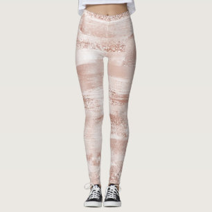 Pink Blush Glitzy Glitter         Leggings