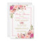 Pink Blush Gold Floral Baby Shower Invitation PS