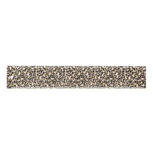 Pink Blush Gold Leopard Print Ruler