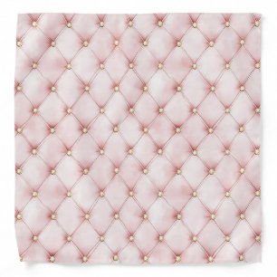 Pink Blush Gold Tufts Bandana