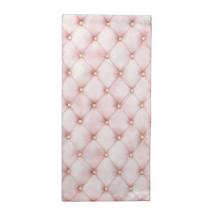 Pink Blush Gold Tufts Bridal Shower Cloth Napkin