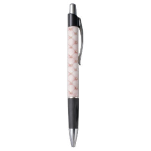 Pink Blush Gold Tufts Pen