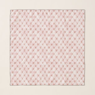Pink Blush Gold Tufts Scarf
