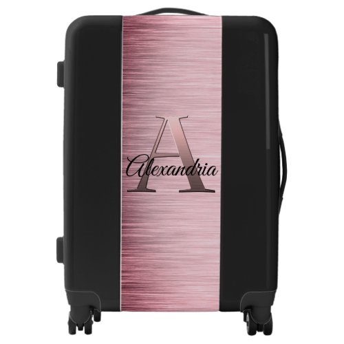 Pink Blush Monogram Luggage