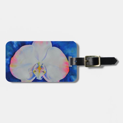 Pink Blush Orchid Luggage Tag