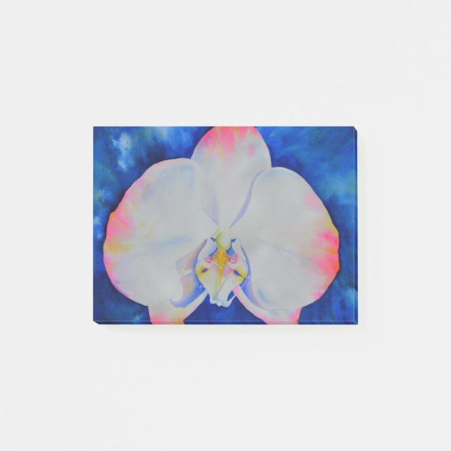 Pink blush orchid post-it notes (Front)