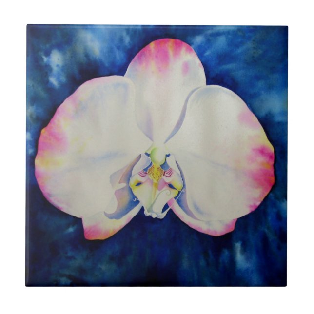 Pink Blush Orchid Tile (Front)