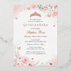 Pink Blush Rose Butterfly Silver Quinceanera