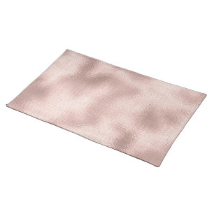 Pink Blush Rose Gold Bridal Shower Cloth Placemat