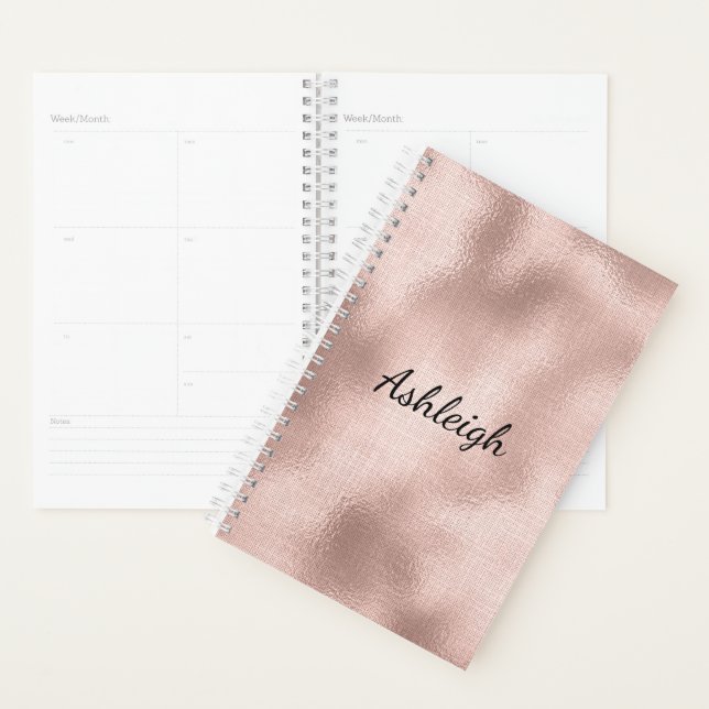Pink Blush Rose Planner (Display)