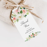 Pink blush watercolor floral bridal shower gift tags<br><div class="desc">floral design with watercolor flowers. Pink blush themed gift tag with elegant text. The text and colors can be changed to match your theme.</div>