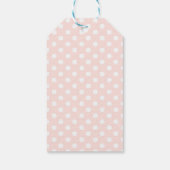 Pink blush watercolor floral bridal shower gift tags (Back)