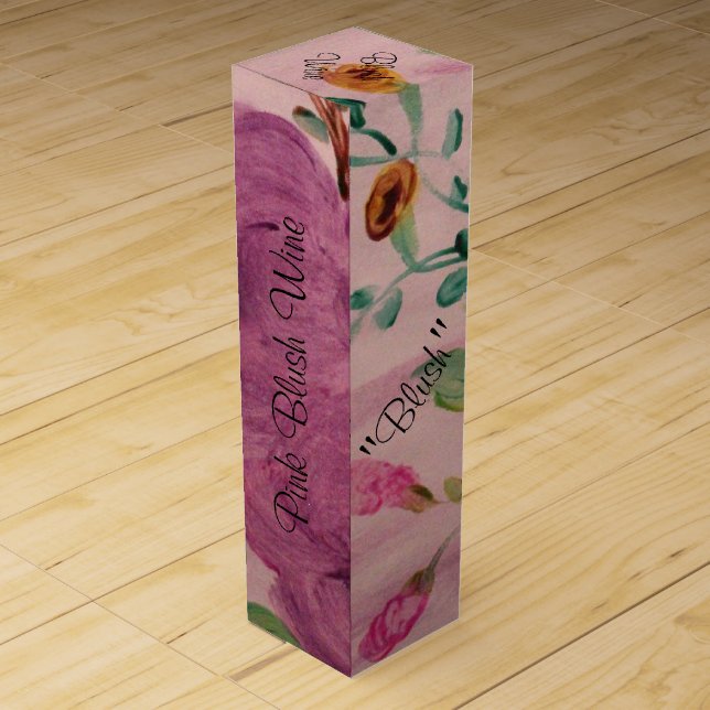 Pink Blush Wine Box (Back)