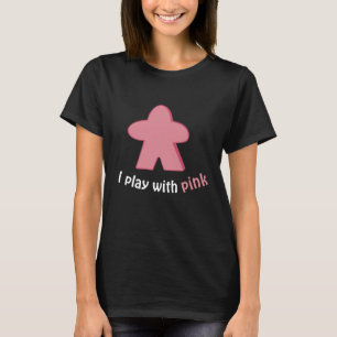 Pink Board Game Player Meeple T-Shirt