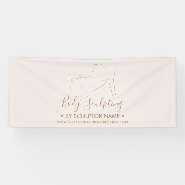 Pink Body sculpting contouring spa Banner