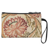 Pink Bohemian Flowers Wristlet (Front)