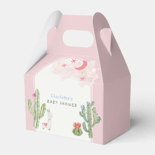 Pink Boho Arch Cactus Toys Girl Baby Shower  Favor Boxes