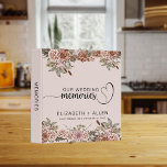 Pink Boho Floral Personalized Bride and Groom 3 Ring Binder<br><div class="desc">If you're planning a wedding, then you know that it's an incredibly special day. That's why we think you'll love our pink boho floral personalized bride and groom binder! This book is perfect for holding all of your wedding memories together. Not only will it be a beautiful keepsake, but it...</div>