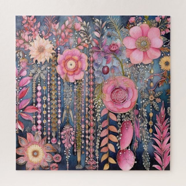 Pink Boho Puzzle  (Vertical)