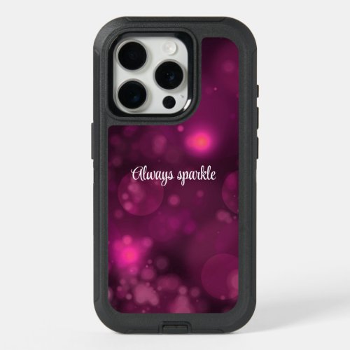 Pink Bokeh  iPhone 15 Pro Case