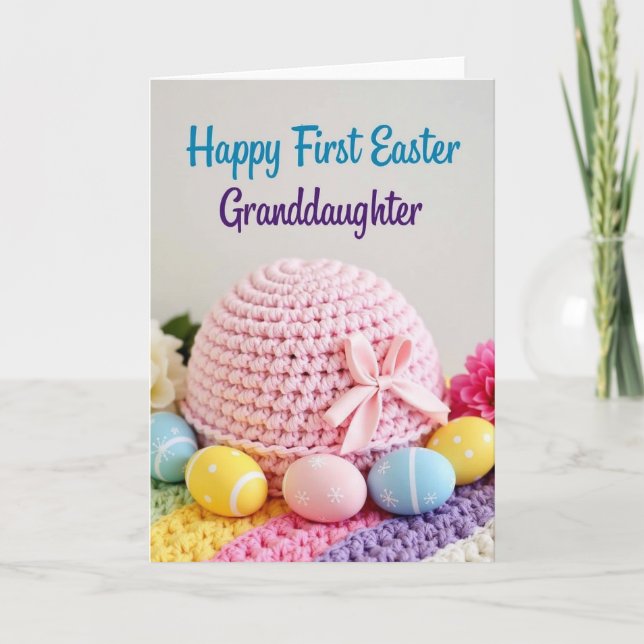 Pink Bonnet Celebration Card (Front)