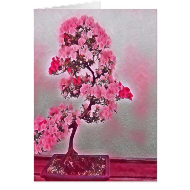 Pink Bonsai Tree Cards (Front)